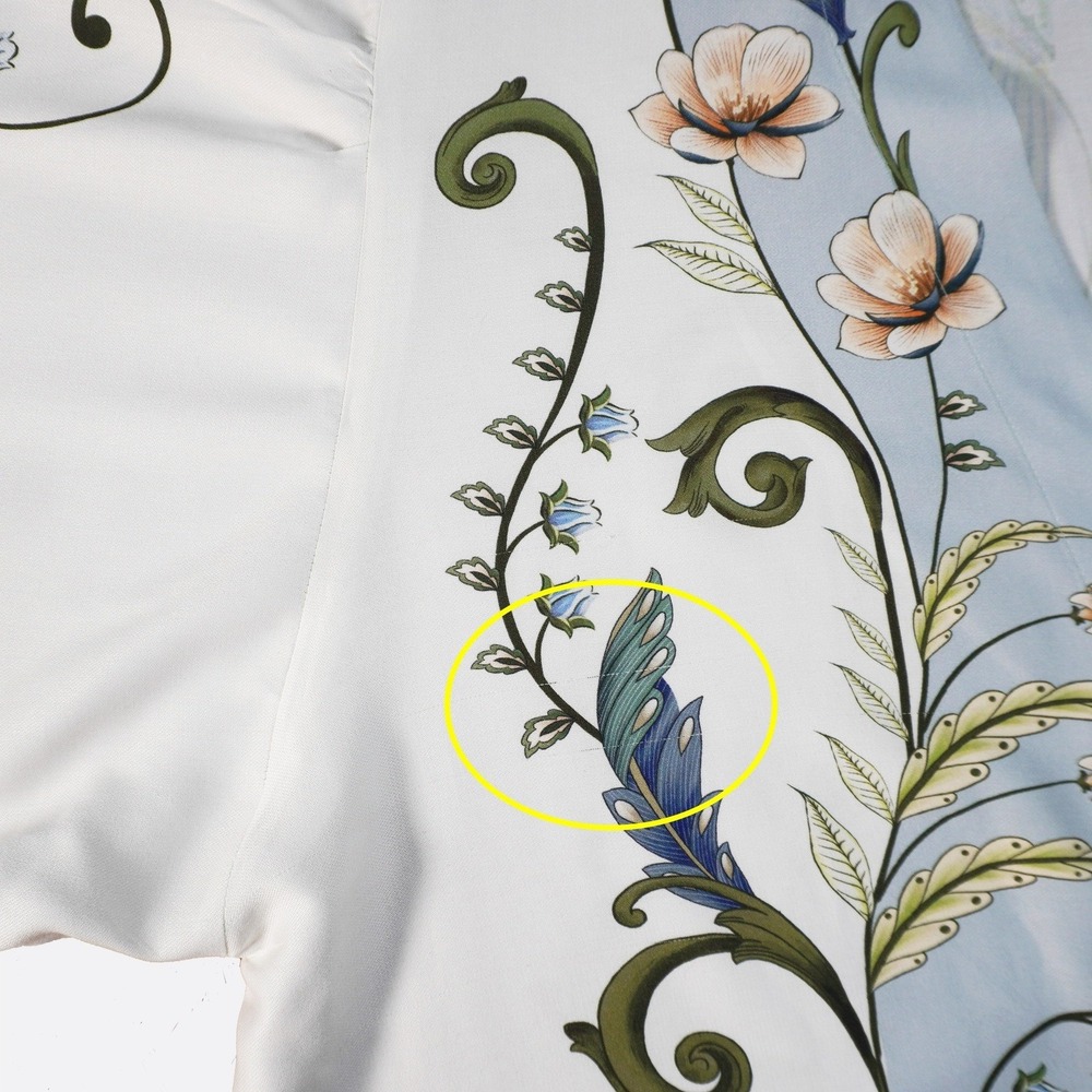 FARM Rio 100% Viscose XL 1X Maxi Kimono Milena Blue Floral Duster Garden Party - Picture 10 of 11